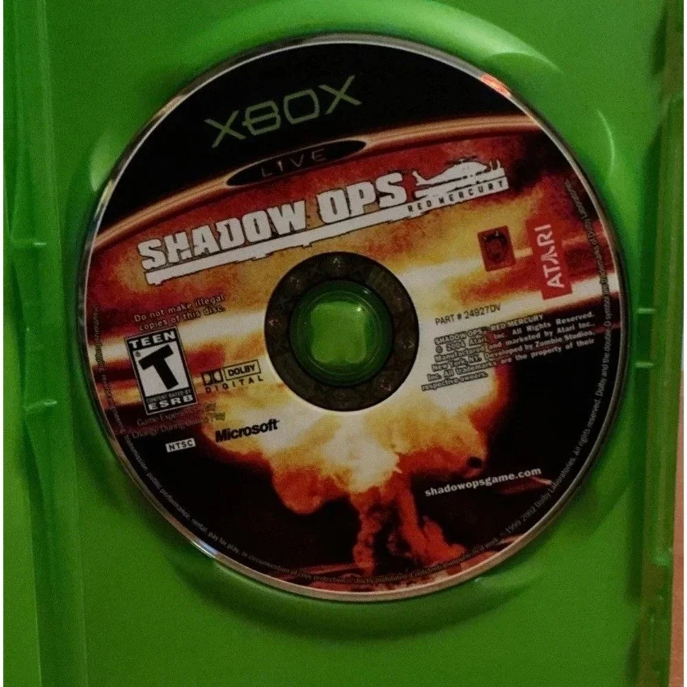Shadow Ops Red Mercury (Microsoft Xbox, 2004) Complete with Manual
